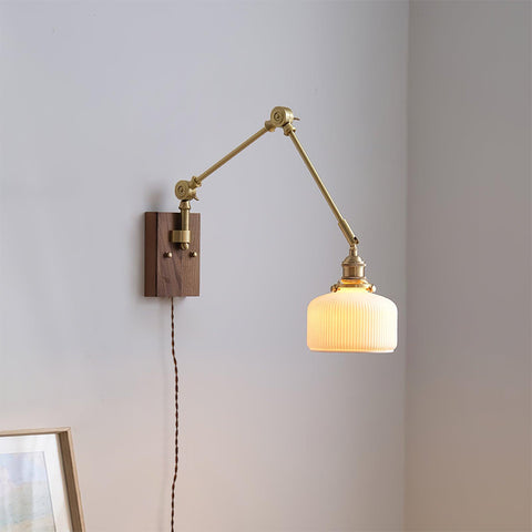 Elia Swing Arm Plug In Wall Lamp – detail 6