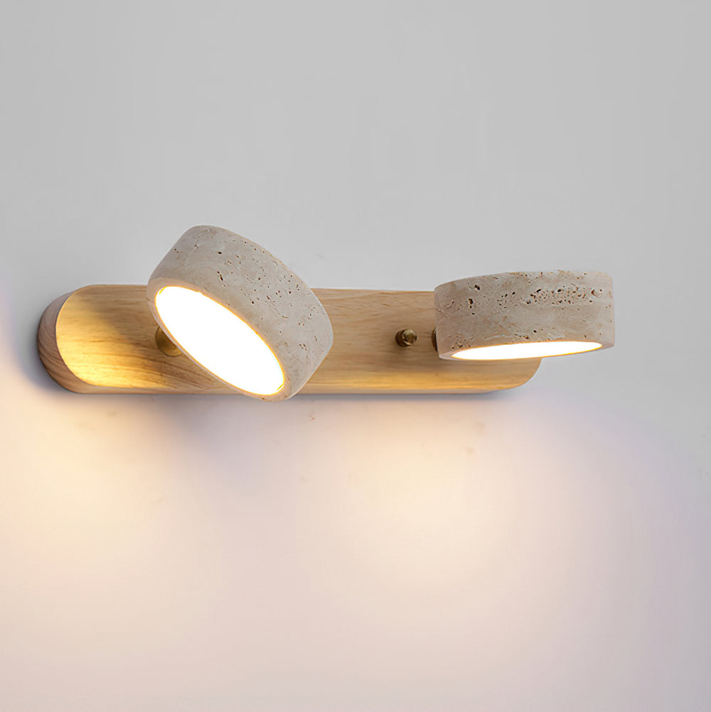 Elias Travertine Wall Lamp – detail 2