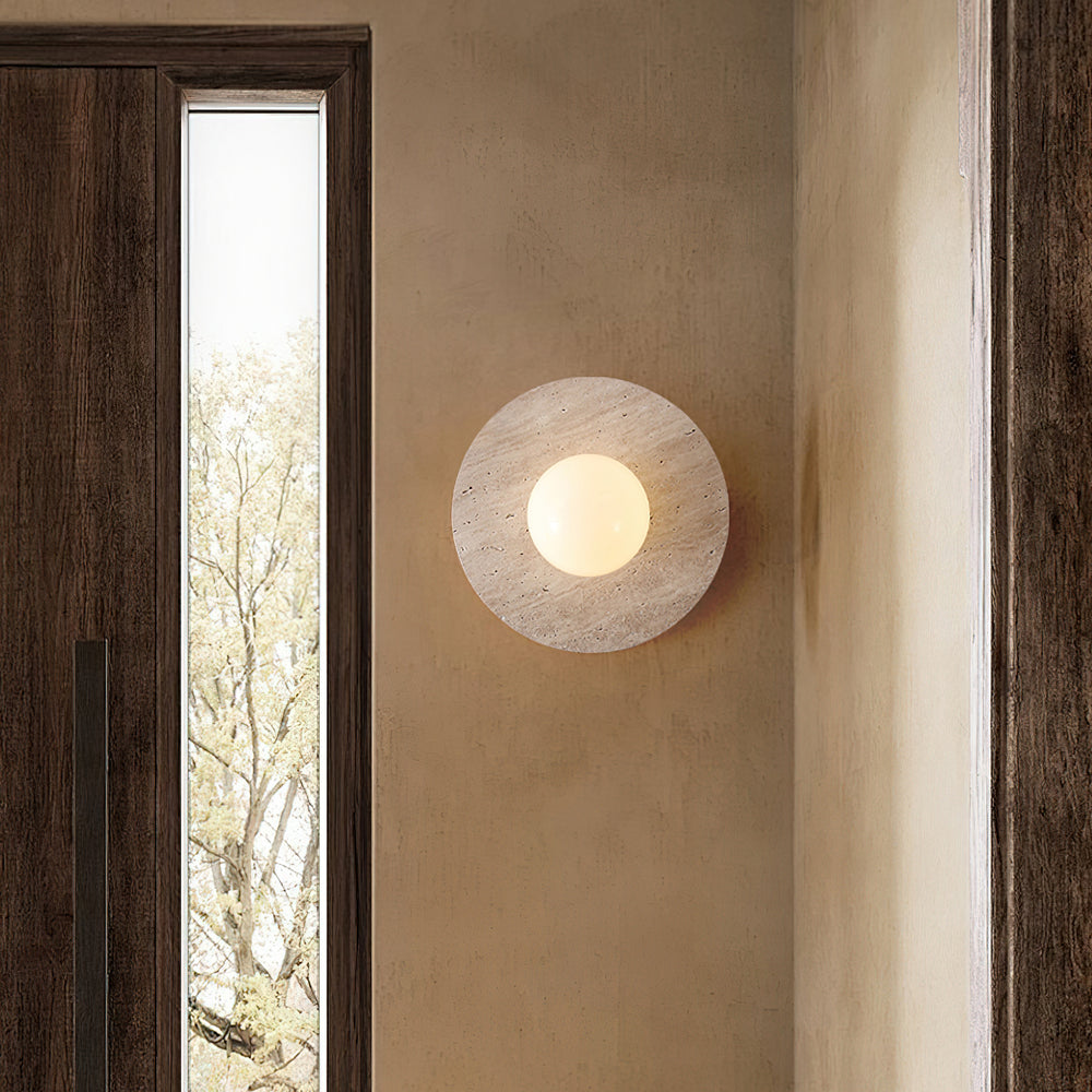 Elira Travertine Wall Lamp – detail 2