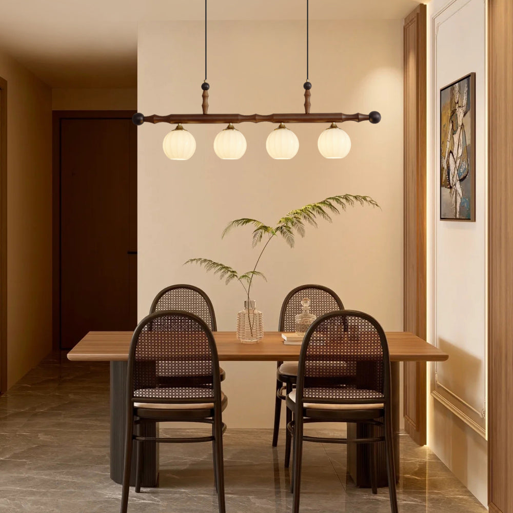 Elisha Wood Chandelier – detail 2