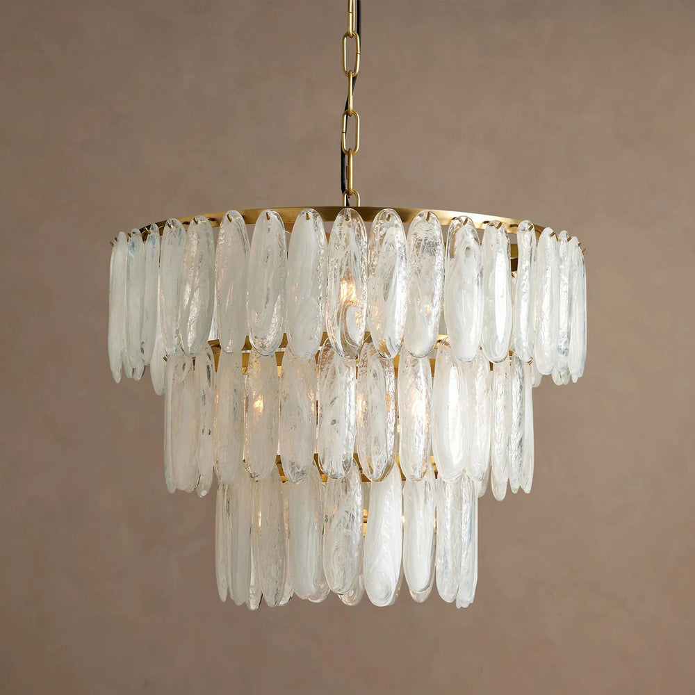 Ellington Frosted Glass Chandelier – detail 2