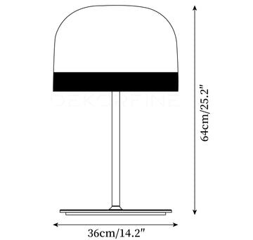 Equator LED Tischleuchte — Maßzeichnungen 1