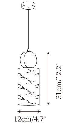 Sospensione Obolus Alabastro — Disegni dimensionali 2