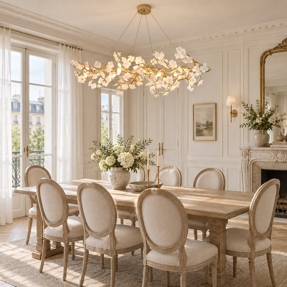 Evanthe Sculptural Blossom Linear Chandelier – detail 2