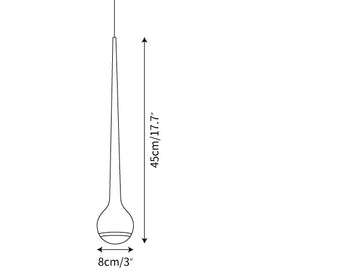 Falling Pendant Lamp — Dimension drawings 1