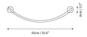 Flecto Tube Wall Lamp — Dimension drawings 1