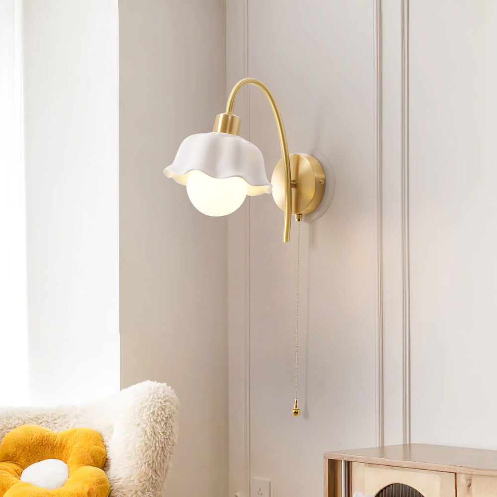 Flower Ceramic Wall Lamp – detail 2