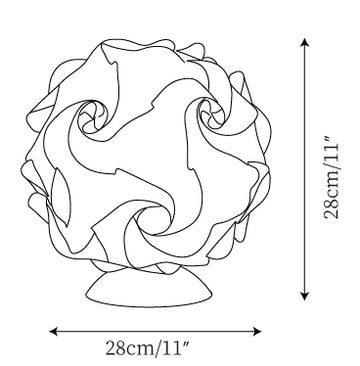 Flower Table Lamp — Dimension drawings 1