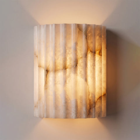 Fluted Alabaster Wall Sconce – detail 13