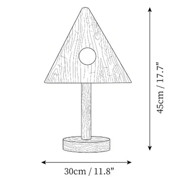 Forma Wood Tischleuchte — Maßzeichnungen 1