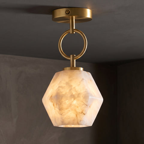 Fraga Alabaster Flush Mount Ceiling Light