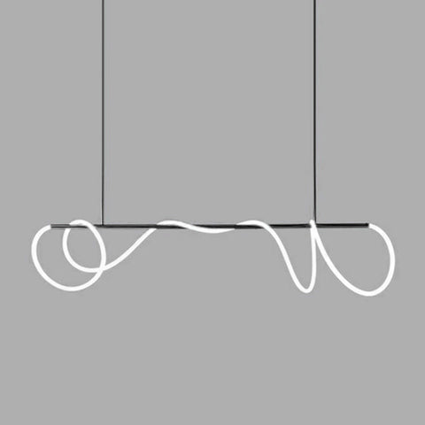 Serpentine Glow Black Chandelier – detail 18