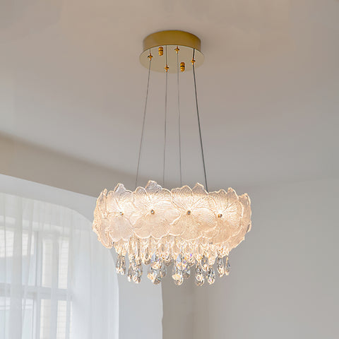 Frost Flower Glass Chandelier – detail 12