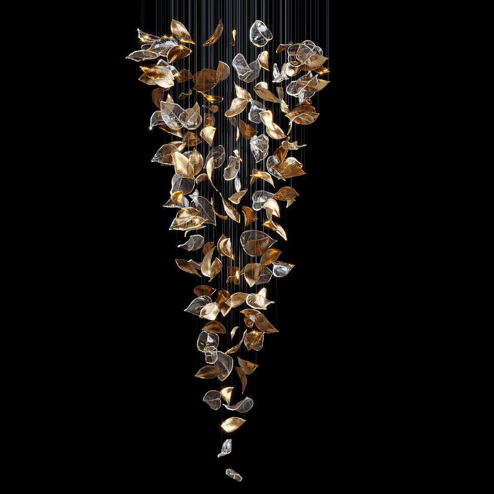 Frozen Leaves Chandelier – detail 2