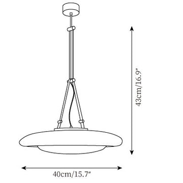 Futura Pendant Lamp — Dimension drawings 1