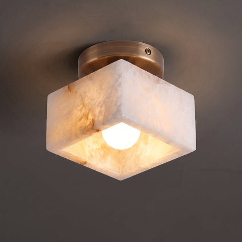 Gaila Alabaster Flush Mount Ceiling Light
