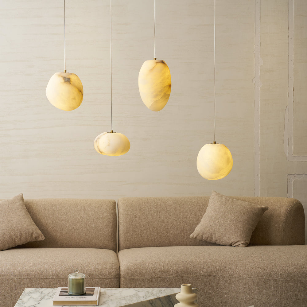 Galet Spanish Alabaster Pendant Lamp – detail 2