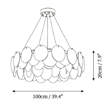 ∅ 39.4″ x H 7.9″