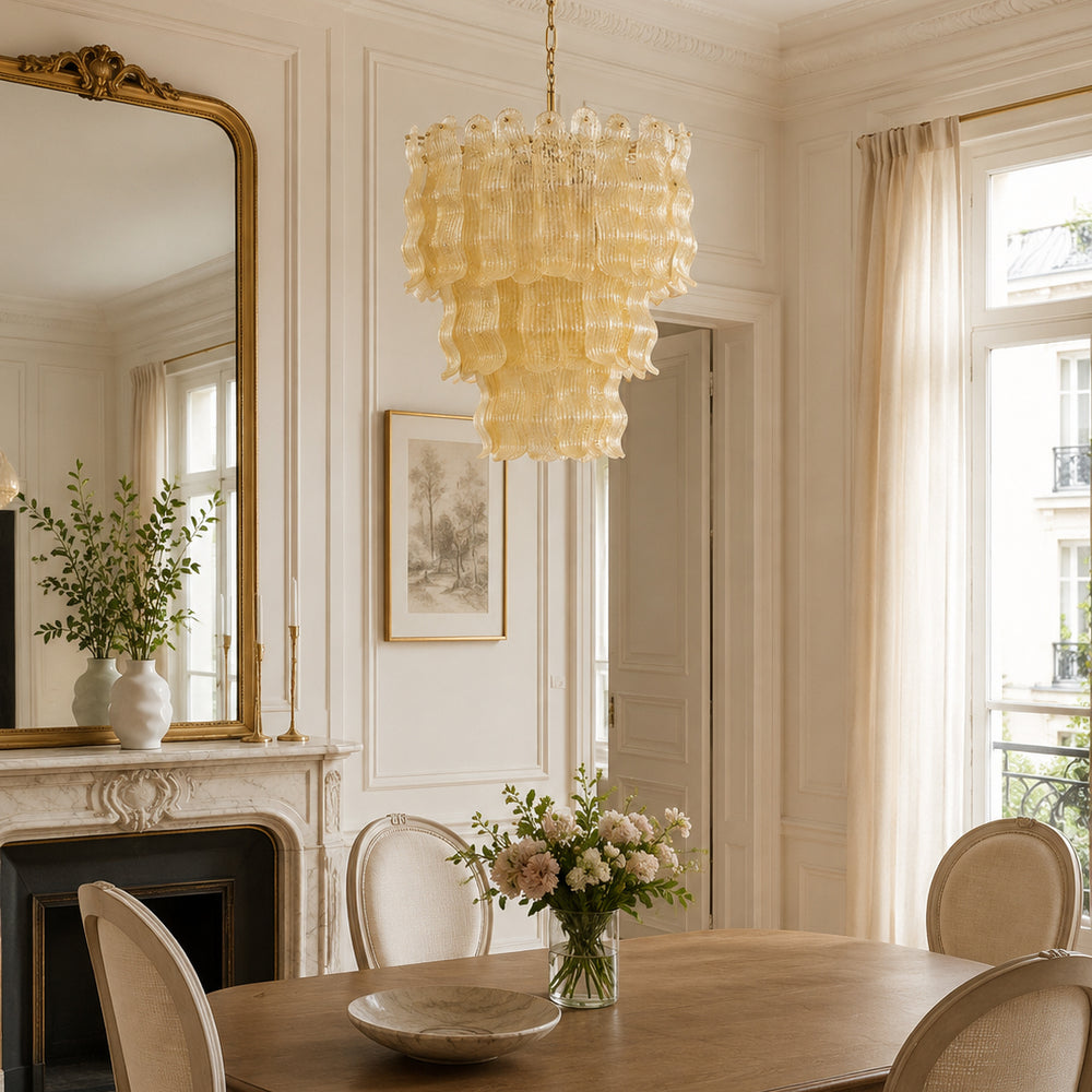 Genevieve Glass Chandelier – detail 2