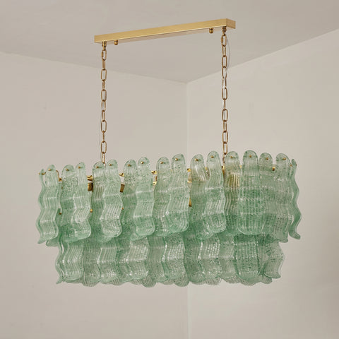 Genevieve Long Glass Chandelier – detail 12