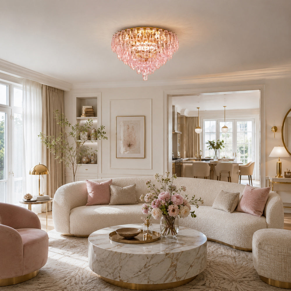 Gigi Glass Flush Mount Ceiling Light – detail 2