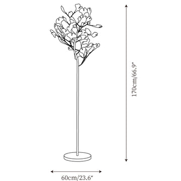 Ginkgo Stehleuchte — Dimension drawings 1