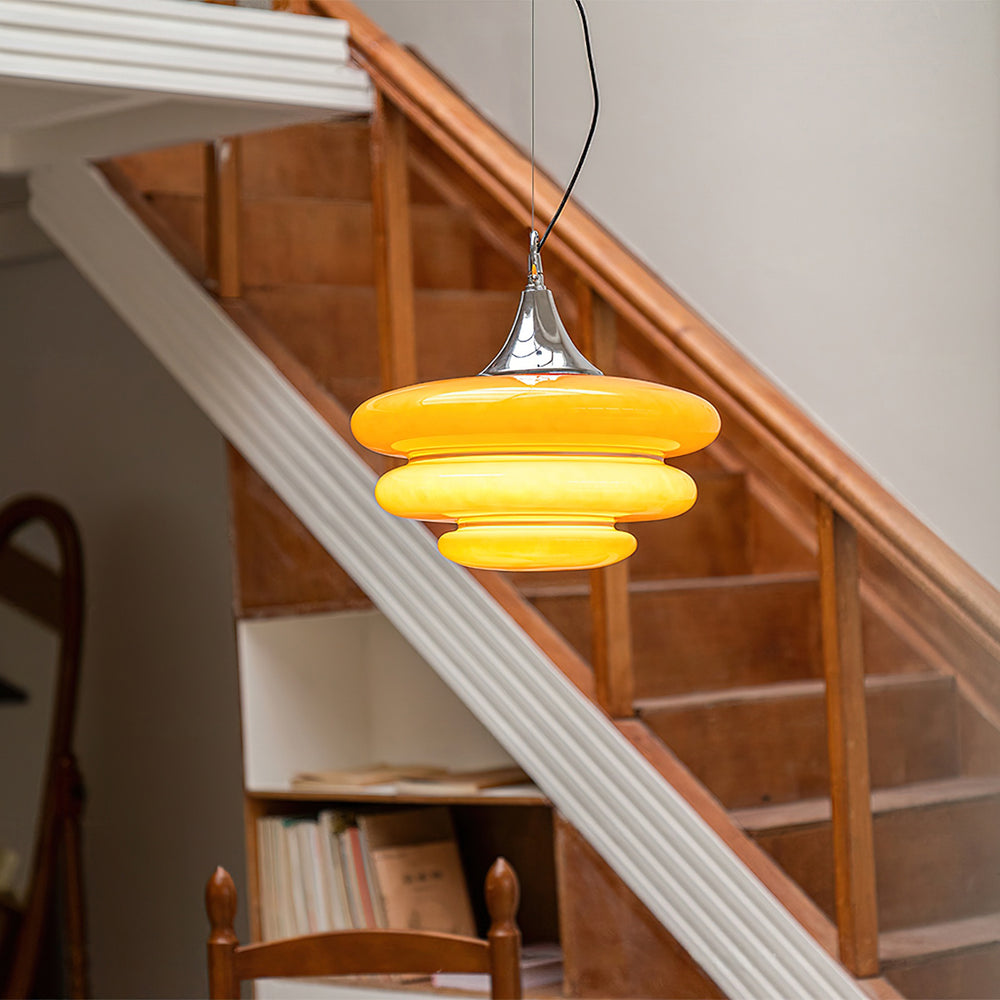 Gispen Orange Pendant Light – detail 2