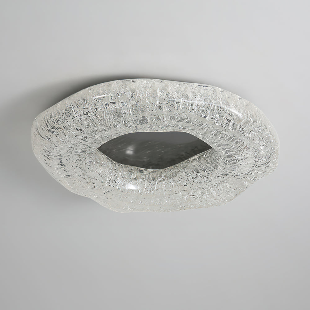 Glacial Pattern Resin Ceiling Light – detail 2