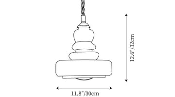 Gourd Glass Pendelleuchte — Maßzeichnungen 1