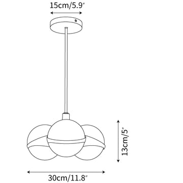 Grand Lustre Kroonluchter — Dimensioentekeningen 1