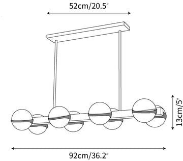 Grand Lustre Kroonluchter — Dimensioentekeningen 5