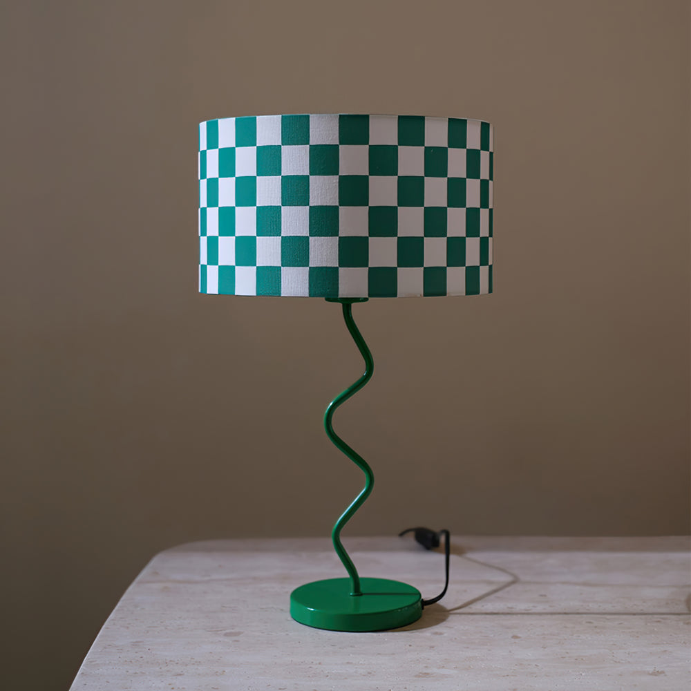 Green Chessboard Table Light – detail 2