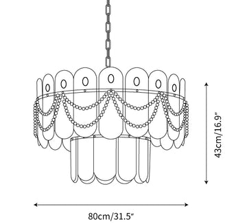 Gutierrez Chandelier — Dimension drawings 1