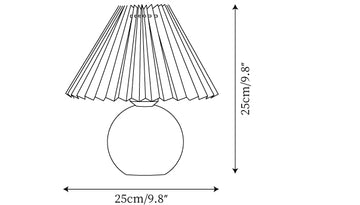 Haddie Table Lamp — Dimension drawings 1