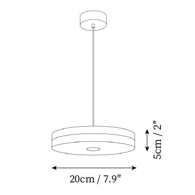 ∅ 7.9″ x H 2″
