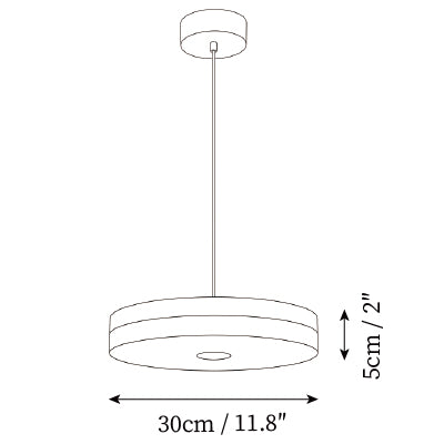 ∅ 11.8″ x H 2″