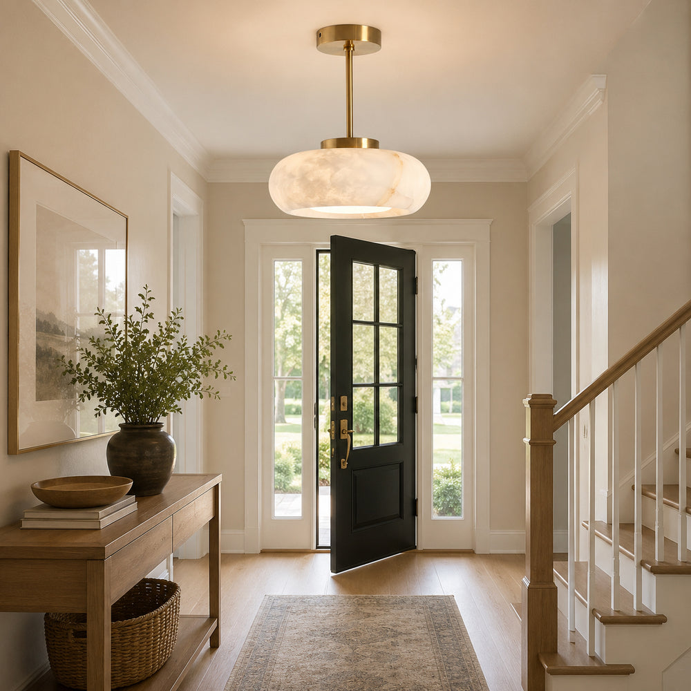 Harvey Alabaster Semi-Flush Mount – detail 2