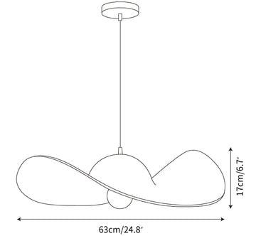 Hat Pendant Lamp — Dimension drawings 1