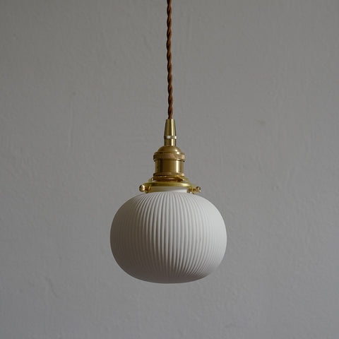 Hazel Ribbed Ceramics Pendant Lamp – detail 30