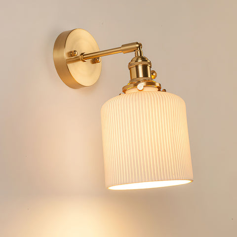 Hazel Ribbed Ceramics Wall Sconce – detail 23