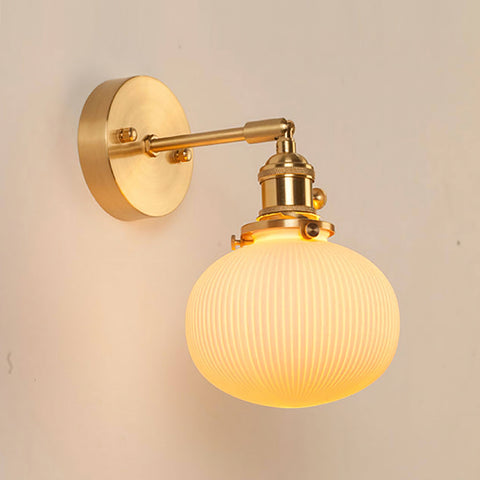 Hazel Ribbed Ceramics Wall Sconce – detail 11