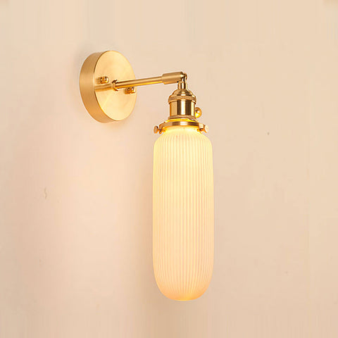 Hazel Ribbed Ceramics Wall Sconce – detail 12
