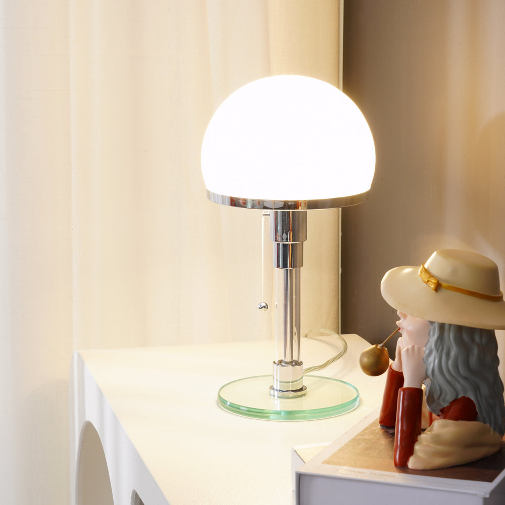Hemispherical Chrome Table Lamp – detail 2