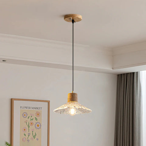 Hemp Rope Glass Pendant Lamp – detail 38