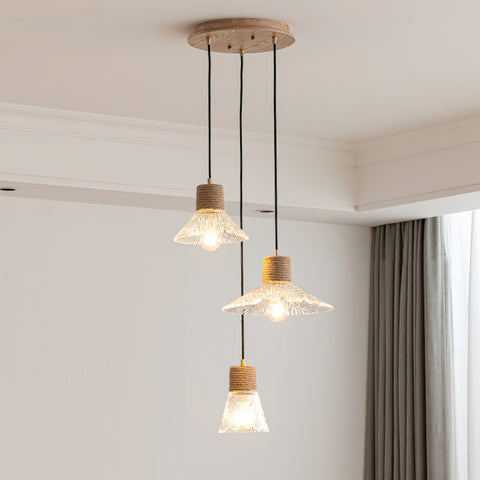 Hemp Rope Glass Pendant Lamp – detail 32
