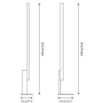 High Line Floor Lamp — Dimension drawings 1