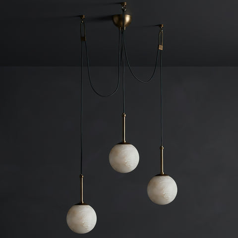 Holloway Alabaster Combination Chandelier