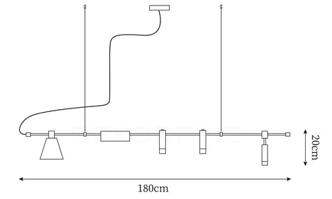 L 70.9″ x H 7.9″ / L 180cm x H 20cm