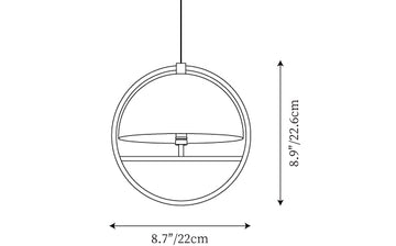 Huan Pendant Lamp — Dimension drawings 1