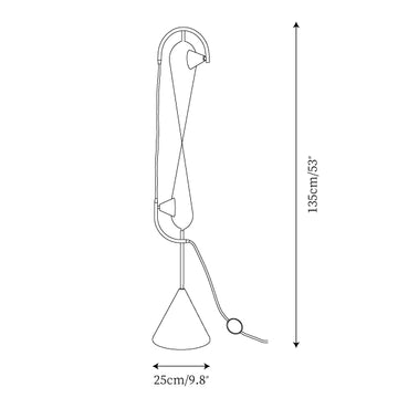 Infinite Floor Lamp — Dimension drawings 1